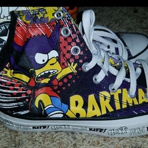 Batman Bart Converse (WORN ONCE)
